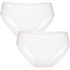 Lovable Midi Sgambato Invisible Ultra Light Bi-pack, Slip Donna, Bianco, M