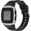 Tbest Orologio Digitale da Uomo, Orologio Cronografo Digitale, Orologio Sportivo Multifunzione Orologio da Polso Classico retrò Impermeabile Antiurto per Studenti da Uomo (Argento)