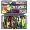 RoseFlower Kit di Esche da Pesca 168Pcs Artificiali Set per Trota Persico Luccio Spinning