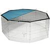 Kerbl Pet Recinto ottagonale + telo per protezione solare - 8 pz da L 57 x H 56 cm