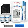 Sinocare Misuratore Glicemia, Glucometro con 100 Strisce Glicemia e 100 Lancette, Elettrodo d'argento più Preciso, Risultati in mg/dL