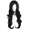 MapofBeauty 60cm/ 24 Pollice Lungo Ricci Donna Ricci Parrucche (Nero)
