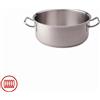 Agnelli Acciaio Inox Casseruola Bassa Induzione Con Due Maniglie