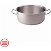 Agnelli Acciaio Inox Casseruola Bassa Induzione Con Due Maniglie