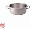 Agnelli Acciaio Inox Casseruola Bassa Induzione Con Due Maniglie