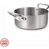Agnelli Alu-Inox 3-ply Casseruola Bassa Induzione Con Due Maniglie In AluInox Satinato