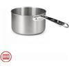 Agnelli Alu-Inox 3-ply Casseruola Alta Induzione Con Manico Tubolare In AluInox Satinato