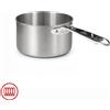 Agnelli Alu-Inox 3-ply Casseruola Alta Induzione Con Manico Tubolare In AluInox Satinato