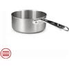 Agnelli Alu-Inox 3-ply Casseruola Bassa Induzione Con Manico Tubolare In AluInox Satinato