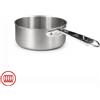 Agnelli Alu-Inox 3-ply Casseruola Bassa Induzione Con Manico Tubolare In AluInox Satinato