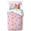 Novia - Copripiumino Singolo - Principesse - 100% Cotone, Disney, stampa colorata, facile da lavare, confortevole e piacevole sulla pelle
