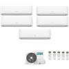 Hisense CONDIZIONATORE HISENSE PENTA SPLIT HI-COMFORT 7000+7000+7000+9000+12000 BTU WIFI INVERTER 5AMW105U4RQC A++