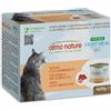 Almo nature cat hfc natural light meal tonno con gamberetti 4x50gr