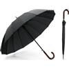 hi!dea™ Ombrello 16 stecche in pongee 190T con apertura automatica HEDI personalizzate o neutre