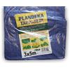 Tarpaulin 3 x 5 m telone incatramato con anelli di metallo tenda da sole amaca tenda impermeabile impermeabile panno tetto auto leggero per campeggio escursionismo all'aperto