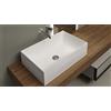Antonio Lupi - Lavabo rettangolare Stratos in Flumood - STRATOS4 : Colorazioni/materiali Lavabo Antonio Lupi - Metallo liquido