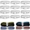 ZJCAHXJ Bed Sheet Set di Lenzuola Organizer, Lino, Bianco e Nero, 12PCS Mix Size