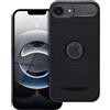 BCASE CUSTODIA B-CASE TPU SILICONE COVER CASE PER APPLE IPHONE 16E CARBON METAL BLACK