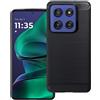 BCASE CUSTODIA B-CASE TPU SILICONE COVER CASE PER MOTOROLA EDGE 60 STYLUS CARBON METAL BLACK