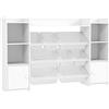 AIYAPLAY Scaffale Portagiochi per Bambini con 8 Contenitori Rimovibili e Armadietti, 140x30x90 cm, Bianco | Aosom Italy