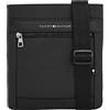 Tommy Hilfiger Borsa a Tracolla Uomo TH Casual Crossover Piccola, Nero (Black), Taglia Unica