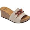 Scholl RAVELLO HIGH WEDGE Ciabatte Memory Cushion Colore Taupe Size 39