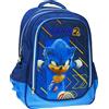 M3 ZAINO SONIC EL ERIZO, 46X35X20 CM, DUE SCOMPARTI, TASCA FRONTALE, TASCHE LATERALI, SPALLACCI REGOLABILI, BAMBINI +3 ANNI, SCUOLA