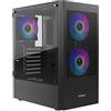 GAMDIAS Boitier Moyen Tour ATX Talos E3 Mesh RGB con Pannelli (Nero)