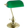 Eglo Leuchten my light Lampada da tavolo Banker verde orientabile con catenella stile classico da avvocato 1XE27 - 90967/20