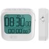 Lindahome Pomodoro Sveglia Timer, 3 Set di Sveglie, Ampio Display con Retroilluminazione, Ore Minuti Secondi Conto Alla Rovescia & Cronometro, Vibrazione/Forte/Silenzioso, Orologio Magnetico Pomodoro per Lavoro