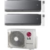 LG Condizionatore Climatizzatore LG Dual Split Inverter R-32 ARTCOOL Mirror Al Air 9000+12000 BTU Wifi integrato Con MU2R17 9+12