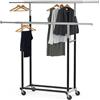 Simple Houseware Appendiabiti Standard a Doppia Asta, Nero