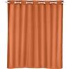 WENKO Tenda da doccia Comfort Flex Terracotta, tenda tessile igienica, lavabile, idrorepellente, con dispositivo integrato che permette di appendere facilmente e velocemente la tenda, 180 x 200 cm
