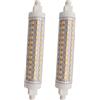 QLEE Led R7s Lampadina Alogena Da 12 Watt T3 118mm 150w J Tipo 4,65 Pollici Lampadina A Doppia Estremità Per Il Lavoro Di Paesaggio Sicurezza Esterna Lampadine A Parete 2 Pack 5000k