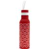 PIÙ FORTY Bottiglia Termica 500 Ml Cuoricini +planet Rossa