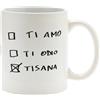 PIÙ FORTY Tazza Mug Ti Amo, Ti Odio, Tisana Le Tazzate