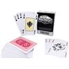 Poker Night Pro Mazzo di Carte da Gioco Professionale 100% Plastica Impermeabile - (Retro Rossi) | 55 Pezzi per Mazzo Inclusi 3 Jolly | Indice Regolare | Qualità CASINO