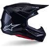 Alpinestars Casco Moto Cross Enduro Alpinestars SM7 Solid Ece06 nero luc
