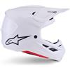 Alpinestars Casco Moto Cross Enduro Alpinestars SM7 Solid Ece06 bianco l
