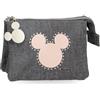 Disney Joumma Mickey Studs Portafoglio Nero 14x10x3,5 cm Poliestere, Nero, Portamonete