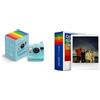Polaroid - Now+ Gen3 - Fotocamera istantanea blu artico + confezione tripla di pellicole a colori (x24 foto) + Album