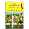 AFIE 67-1103-B Carta didattica Buon Compleanno con Matita di colore casuale e Busta Giallo Imparo e rivedo le Coniugazioni dei verbi parlare finire perdere per Bambini CE1 CE2 6 7 8 anni