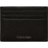 Calvin Klein Portafoglio Uomo Warmth Cardholder 6 CC Piccolo, Nero (Ck Black), Taglia Unica