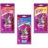 Whiskas Sticks con Salmone - Whiskas - Sticks con Pollo, Manzo o Salmone - 3 Stick - 6 Gr. - Salmone