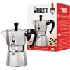 Bialetti Caffettiera Moka Express 4 Tazze, Manico Anti Scottatura, Non Adatta A Induzione, 4 Tazze (190 Ml), Alluminio, Argento, ‎24.99 x 19.99 x 18 cm, 580 grammi