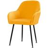 RTSFKFS 2/4/6 Pezzi Copripoltrona Elasticizzato Ufficio Coprisedia con Braccioli Fodera Poltroncina Sala Pranzo Jacquard Casa e Cucina Soggiorno Impermeabile Copertura Sedia da Scrivania ( Color : #15 , Size