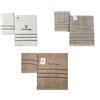 Renato Balestra 3 Set di 2 Asciugamani da bagno (1 viso e 1 bidet) Ass (Bianco-Fango-Sabbia)