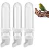 Cerioll 3Pcs Bird Feeder Drinker per Gabbia, Automatica Abbeveratoio per Uccelli Beverino, Abbeveratoi per Uccelli da Appendere, Dispenser D'acqua per Gabbie per Uccelli, per Pappagalli, Pappagallini