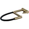 XJTNLB Rubinetto Lavello Cucina con Doccetta Oro Spazzolato Miscelatore Cucina Pieghevole Sottofinestra Rubinetti Lavello Flessibile con 2 Tipi di Spruzzo