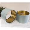 Velveton Paralume in velluto, per soffitto, tavolo, pavimento, rivestimento dorato, diametro 15 x 15 cm (altezza x diametro)